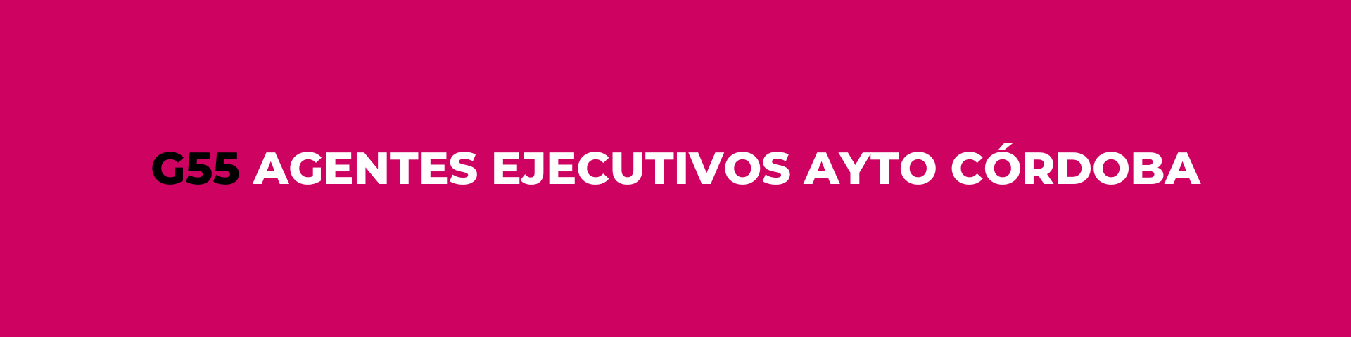 G55 AGENTES EJECUTIVOS AYTO CÓRDOBA