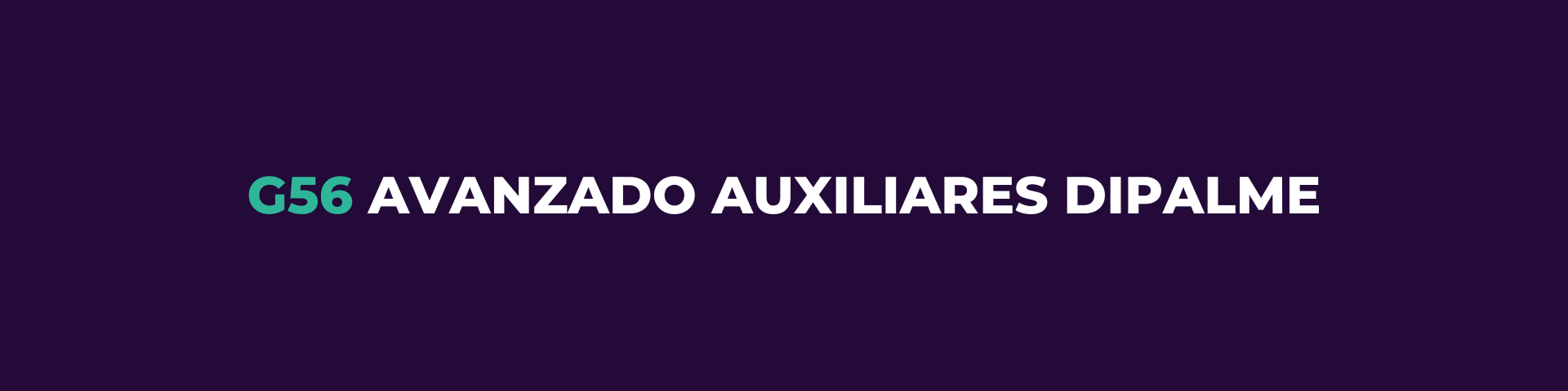 G56 AVANZADO AUXILIARES DIPALME 