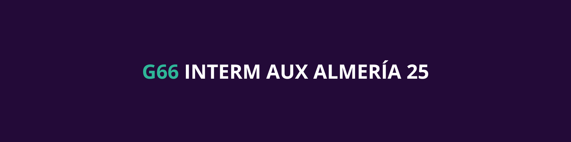 G66 INTERMEDIO AUXILIARES ALMERÍA 25