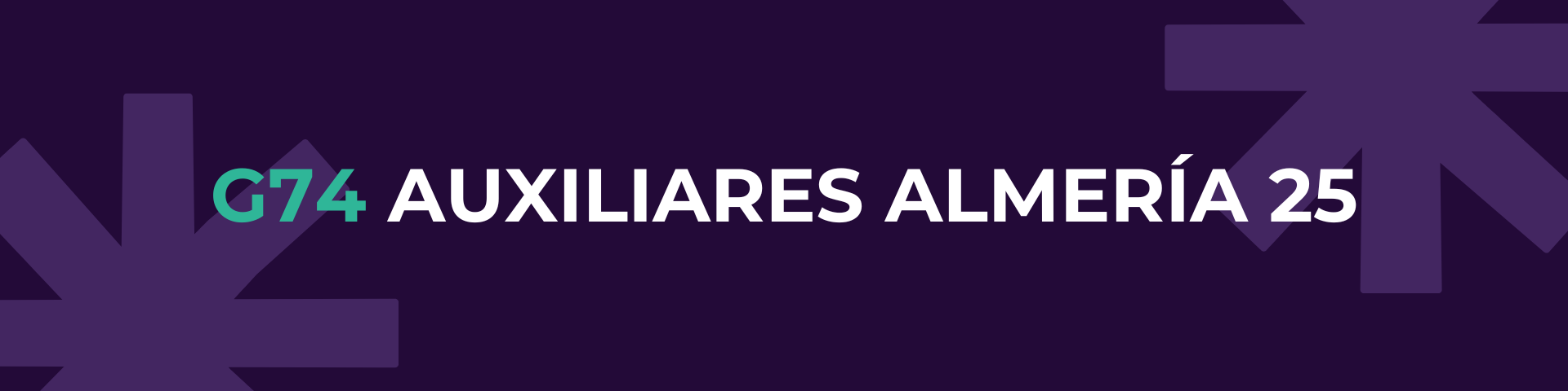 G74 AUXILIARES ALMERÍA 25