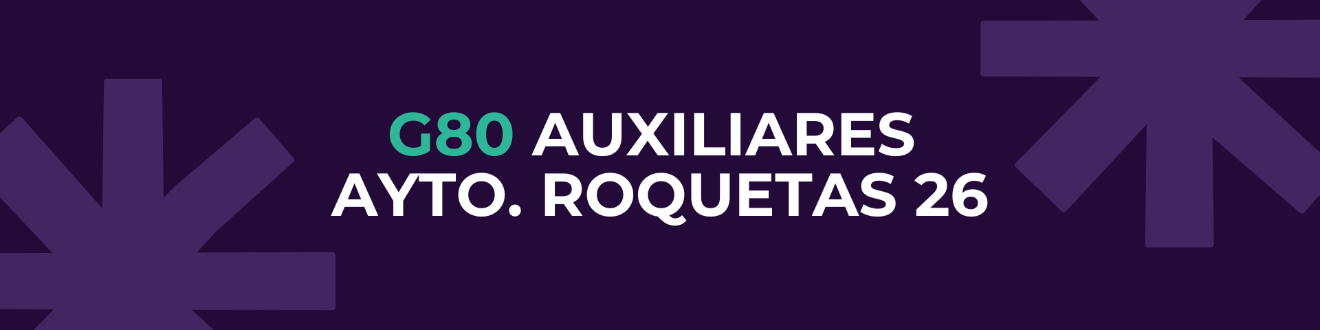 G80 AUXILIARES AYTO. ROQUETAS