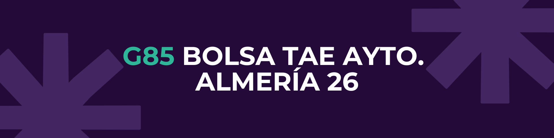 G85 BOLSA TAE AYTO. ALMERÍA 26