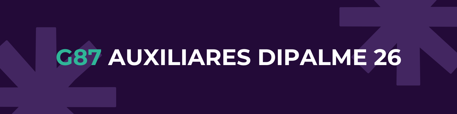 G87 AUXILIARES DIPALME 26